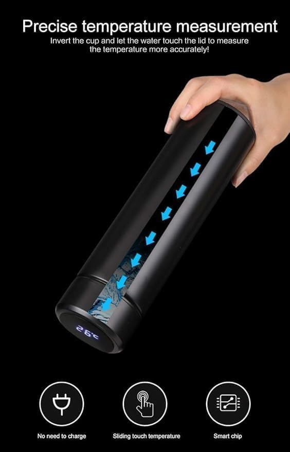 Smart LED Temperature Display Water Bottle – Hot & Cold Vacuum Flask