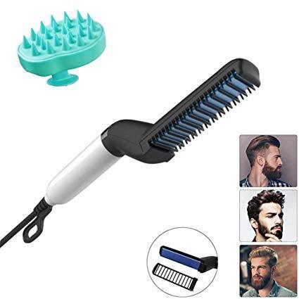 Mens Beard And Hair Curling Straightener