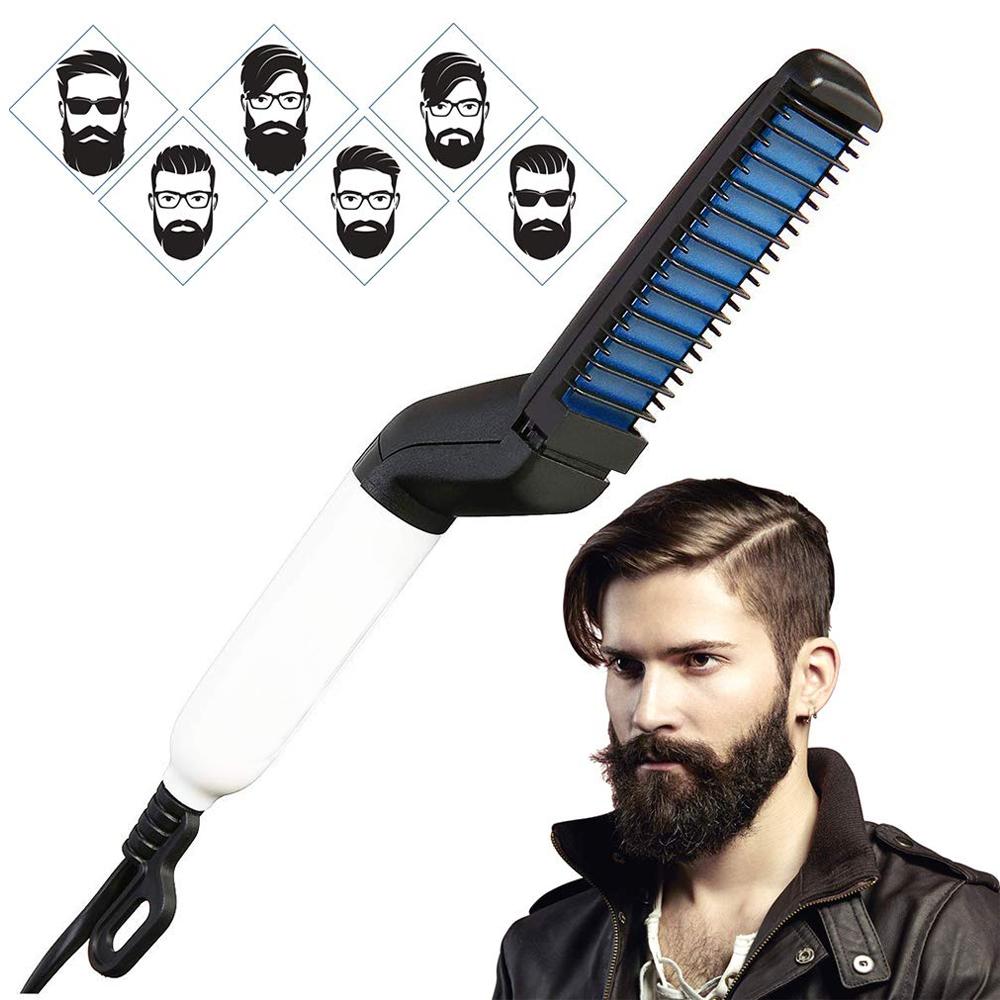 Mens Beard And Hair Curling Straightener