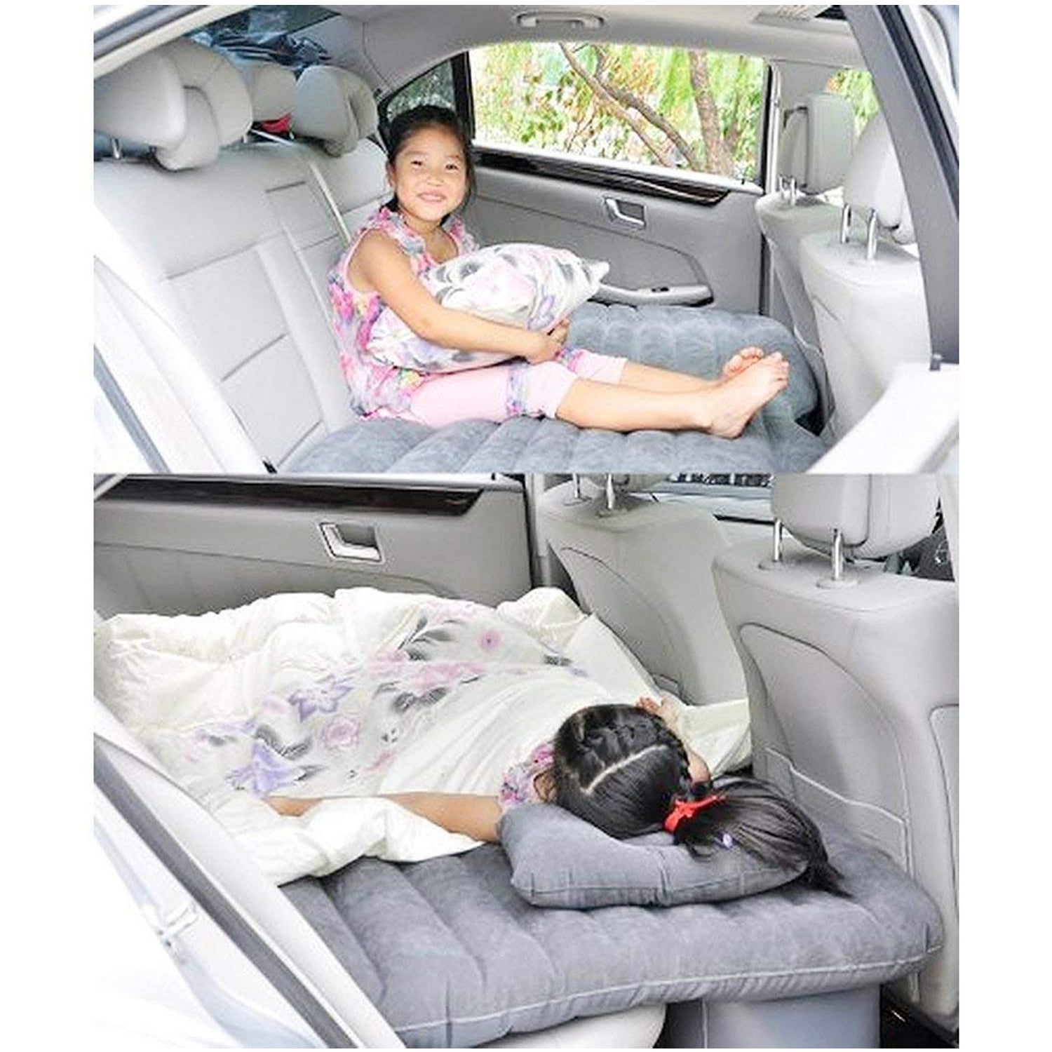 Car Inflatable Bed With 2 Pillows with Air Pump (Portable)