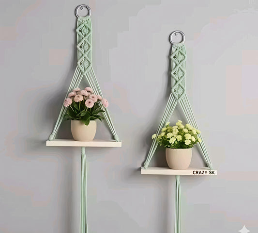 Handmade Plant holders Baskets Plant Container Set (Pack of 2, Cotton)