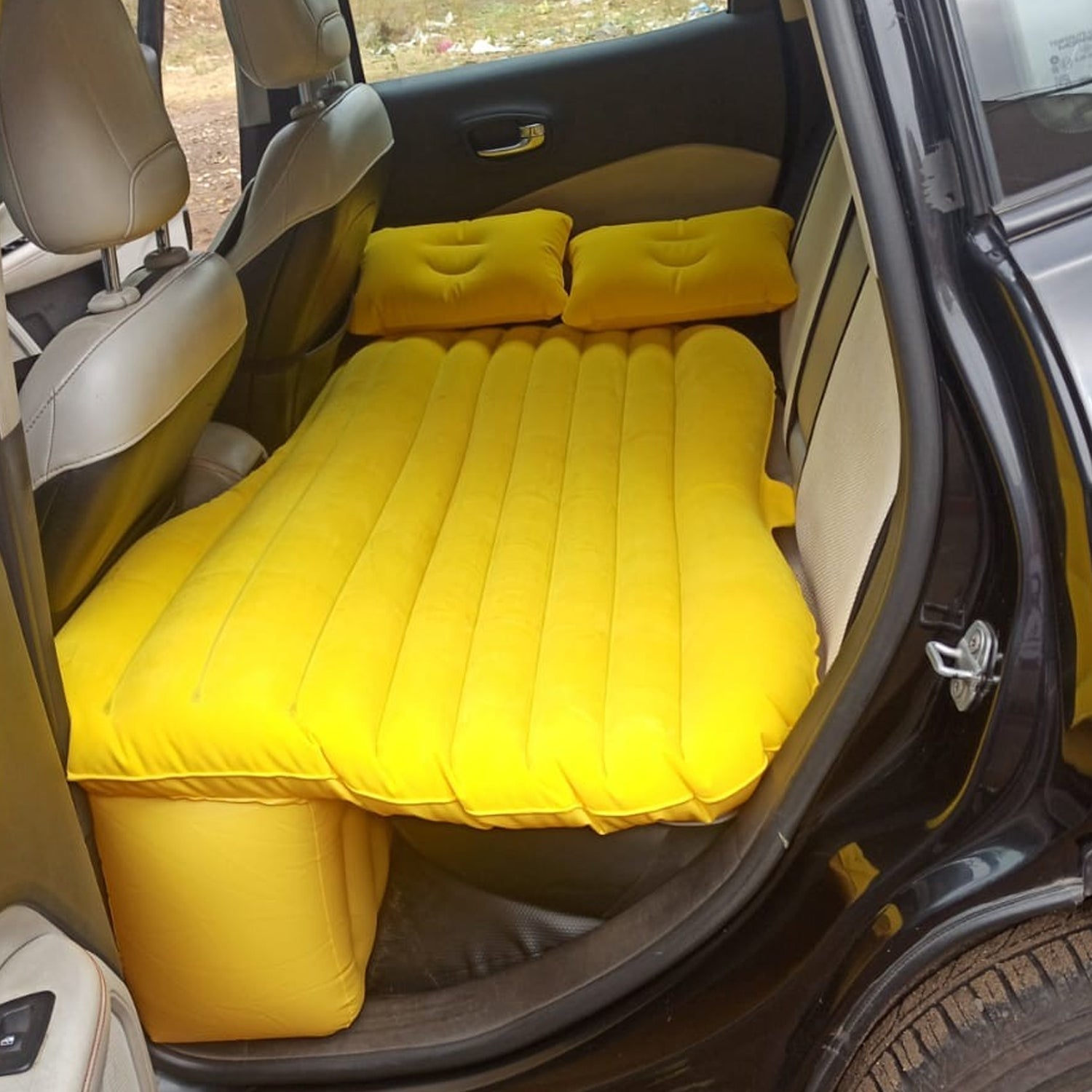 Car Inflatable Bed With 2 Pillows with Air Pump (Portable)